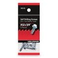thumbnail image 2 of (6 pack) Hillman Self Drilling Screws #12 x 3/4", Steel, Zinc, Interior, Hex, Silver, 5 pack, 2 of 10