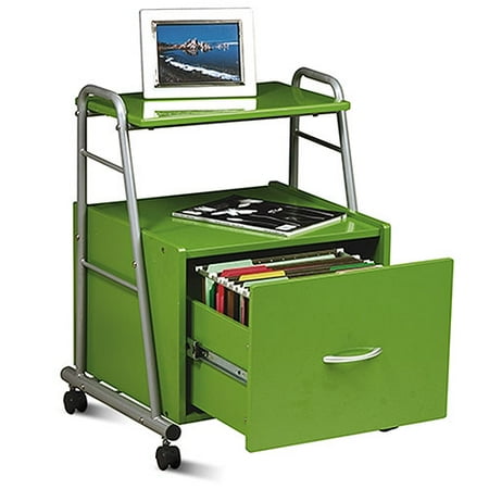 Kool Kolor Computer Desk-Color: Apple Green, Material: Engineered Wood, Number of Items: EA, Size:31.5W x 23.75D x 28.75H,Style: Modern