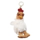 thumbnail image 1 of Llavero con forma de animal, colgante suave y creativo, adorno para llaves. Cafe Blanco, 1 of 9