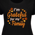 thumbnail image 4 of Inktastic I'm Grateful for my Family in Orange with Fall Leaves Women's Plus Size T-Shirt, 4 of 5
