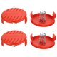 thumbnail image 1 of GAXIRE 4 juegos de accesorios para cortadora de césped, cubiertas de carrete de repuesto con resortes, 1 of 4