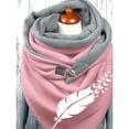 thumbnail image 4 of Heliisoer Mode Femmes Foulard Douce Imprimée à Boutons Décontractée Chaude Foulards Châles, 4 of 4