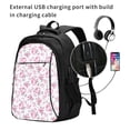 thumbnail image 2 of Balery Rose Flowers Mochila con carga USB para hombre y mujer - Mochila impermeable y antirrobo para laptop con puerto USB para viajes, trabajo, 2 of 7