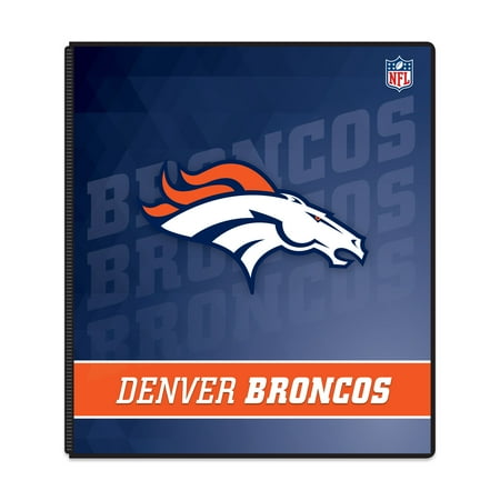 NFL Denver Broncos 3 Ring Binder, 175 Sheet Capacity, 1