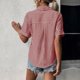 thumbnail image 5 of Camiseta de algodón de manga corta con cuello vuelto a rayas informal con estilo para mujer OAVQHLG3B Store  lin121212, 5 of 5