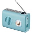 thumbnail image 1 of Mini Altavoz Portátil Radio Al Aire Libre Compatible Con Dientes Solar Soporte Colorido Llamado A Mano para Una Mejora La Oficina en Casa Azul, 1 of 9