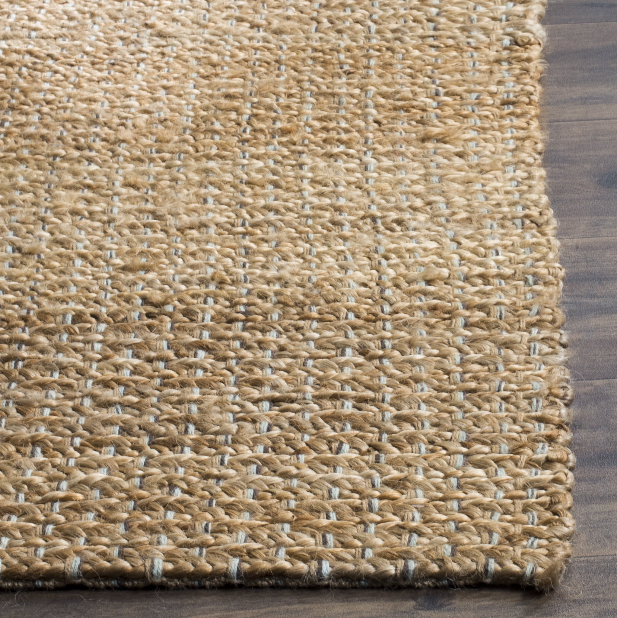 SAFAVIEH Natural Fiber Garrett Braided Jute Area Rug, Natural, 6' x 9'