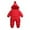 Red, variant on Kids Winter Coat Boys Girls Warm Hooded Jumpsuit Thickened Windproof Outerwear Long Sleeve Solid Color One-Piece Suit for Cold Weather