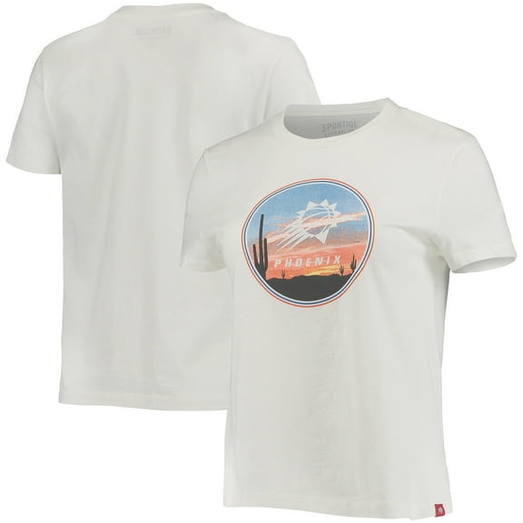 Women's Sportiqe White Phoenix Suns Arcadia T-Shirt