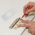 thumbnail image 4 of Door Hinge Repair Tool Door Frame Repair Kit Repair Hinge Plate 9.00X4.40X0.10CM Silver, 4 of 6