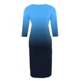 thumbnail image 4 of gakvbuo Maternity Dress for Photoshoot Womens Baby Shower Dress Long Sleeve Breast-Feeding Nursing Dress Ruched Bodycon Dresses Pregnancy Clothes Scoop Neck Summer Pregnancy Midi Dress, 4 of 5