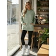 thumbnail image 5 of OALUXE Hoodies for Women Long Sleeve Shirts Pullover Sweatshirts Casual Fall Tunic Tops with Pocket, 5 of 7