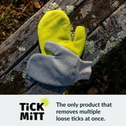 TiCK MiTT Yellow Tick Removal Glove for Humans & Pets - Safely Remove Ticks Effortlessly, Chemical-Free, Durable, Portable Tick Management Tool for Outdoor Adventures & Everyday Use