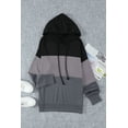 thumbnail image 3 of Melyum Color Block Casual Hoodies for Women Long Sleeve Drawstring Pullover Sweatshirts with Pocket Tunic Tops, 3 of 5