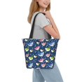 thumbnail image 3 of Japuie Colorful Cartoon Shark Print Women's Crossbody Tote Handbag,Shoulder Bag,Casual Tote,Satchels Crossbody Purse,Top-handle Tote Handbag,for Travel College Work, 3 of 7