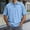 Sky Blue, variant on Men’s Polo Shirts Short Sleeve Quarter Button Up Tees Shirt Basic Sky Blue Casual Shirts for Men