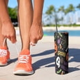 thumbnail image 2 of 20oz Halloween Spooky Words and Icons Skinny Tumblers Stainless Steel Tumbler with Lid and Straw,Vacuum Insulated Double Wall Travel Tumbler Cups with Cleaning Brush for Coffee,Tea, 2 of 6
