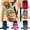 Colorful, variant on Pet Dog Front Chest Five Holes Backpack Puppy Tote Bag Sling Holder Mesh Carrier(Colorful/S)