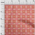 thumbnail image 2 of oneOone Polyester Spandex Rust Brown Fabric Floral Craft Projects Decor Fabric Printed By The Yard 56 Inch Wide, 2 of 4