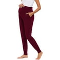 thumbnail image 4 of REALiKUN Women's Maternity Pants Over Belly Lounge Pajamas Clothes Pregnancy Joggers with Pockets, 4 of 6