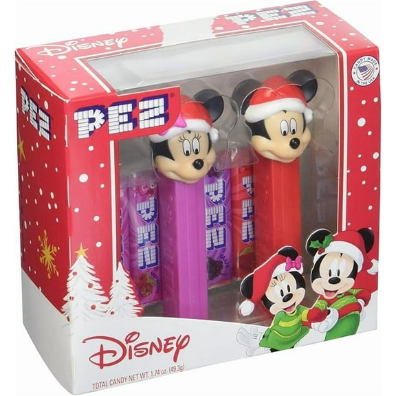 Disney Mickey and Minnie Mouse Christmas PEZ Dispenser