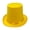 Height 16.5 yelloA, variant on Yihuala Western Top Hat Wide Brim Fedora Hat for Boyfriend Top Hat Short Brim Magician Costume for Outdoor Gatherings