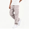 thumbnail image 5 of Zeophrasy Children's Solid Color Loose Casual Fashionable Elastic Waist Casual Sports Workwear Pants Kids, 5 of 8