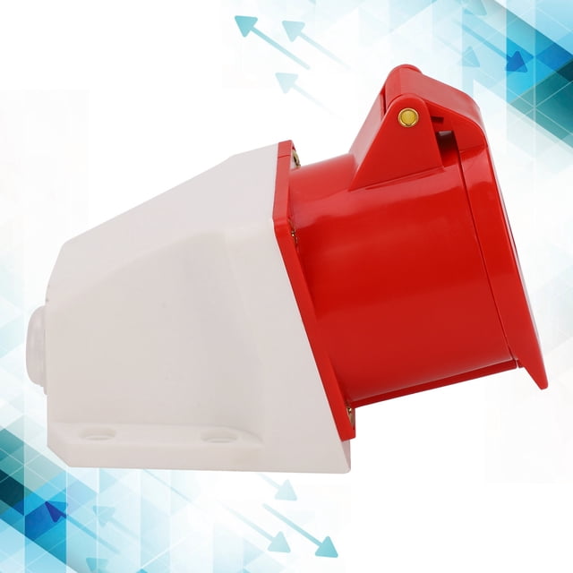 Industrial Power Socket, IP44 Waterproof Open Installation Industrial Power Socket Anti-drop Design for Water Conservancy for Power Plant