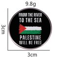 thumbnail image 2 of Palestine Flag Brooch Pin,Round Free Palestine Pin 3*3cm, Palestine Flag Brooch Pin for Hat Clothes Backpack Accessory, 2 of 5