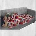 thumbnail image 6 of Poppy Flower Soft Flannel Fleece Throw Blanket, Colorful Combined Mixed Poppy Petals Pattern Spring Garden Theme Paint Effect, Cozy Plush for Indoor and Outdoor Use, 70" x 90", Blue Red, by Ambesonne, 6 of 6