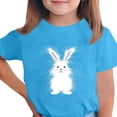thumbnail image 1 of Manga Corta Crop Top para Niños Niños Pascua Impresa Gráfica Tee Cuello Redondo Casual Versátil 3-14 Años, 1 of 5