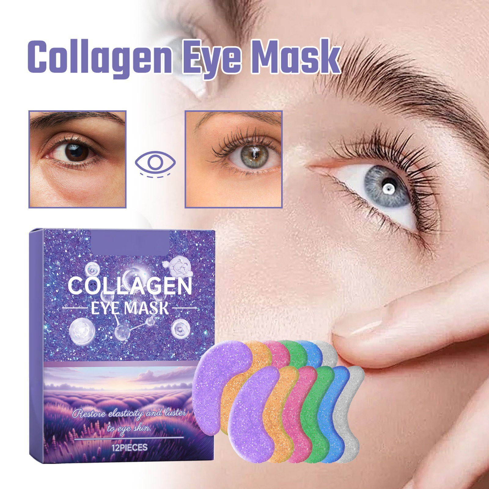 Mens Self Care under Eye Plumper Eye Cold Compress for Puffy Eyes under Eye J1 Jelly Pack Moist Heat Eye Compress for Dry Eyes Plumping Eye Dark Eye Face Products Eye Tape for Hooded
