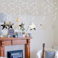 thumbnail image 5 of Decoraciones colgantes en espiral BEISHIDA Silver Star, paquete de 15, 5 of 5