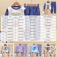 thumbnail image 3 of TOWED22 Toddler Boys Fall Clothes 2 Piece Long Sleeve Print Pattern Crewneck Sweatshirt Fleece Pants Soft Outfits Set(Sky Blue,12-18 M), 3 of 5