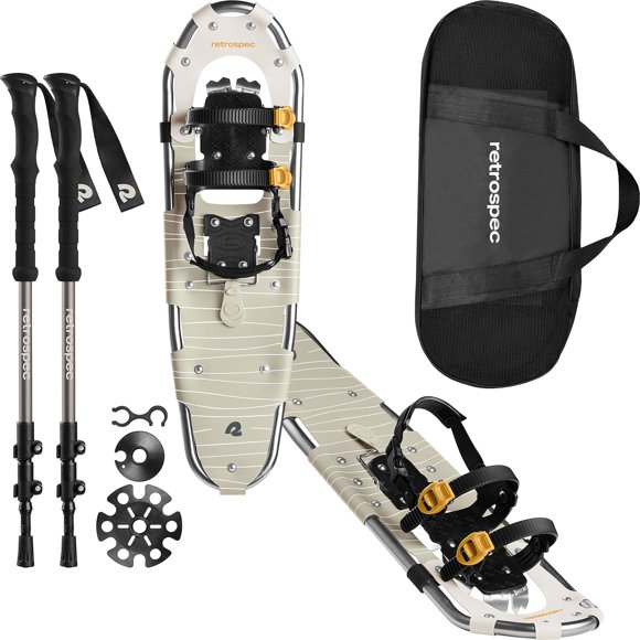 Paquete de raquetas de nieve y bastones de senderismo Retrospec Laurel 30