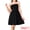 Black, variant on Women's Strapless Party Sleeveless Solid Flare Mini Tube Dresses M Black