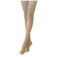 thumbnail image 2 of BONIXOOM Halloween Socks Semi-Opaque Thigh-High NylonTube Women'S Compression Socks Beige One Size, 2 of 9