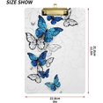 thumbnail image 3 of FMSHPON Butterfly on White Clipboard Hardboard Wood Nursing Clip Board and Pull for Standard A4 Letter 13x9 inches, 3 of 8