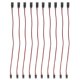 thumbnail image 4 of Cable de extensión de clavija, 10 piezas, cable de extensión de núcleo de latón servo de 3 clavijas, cable de conexión servo de respuesta rápida, 4 of 8
