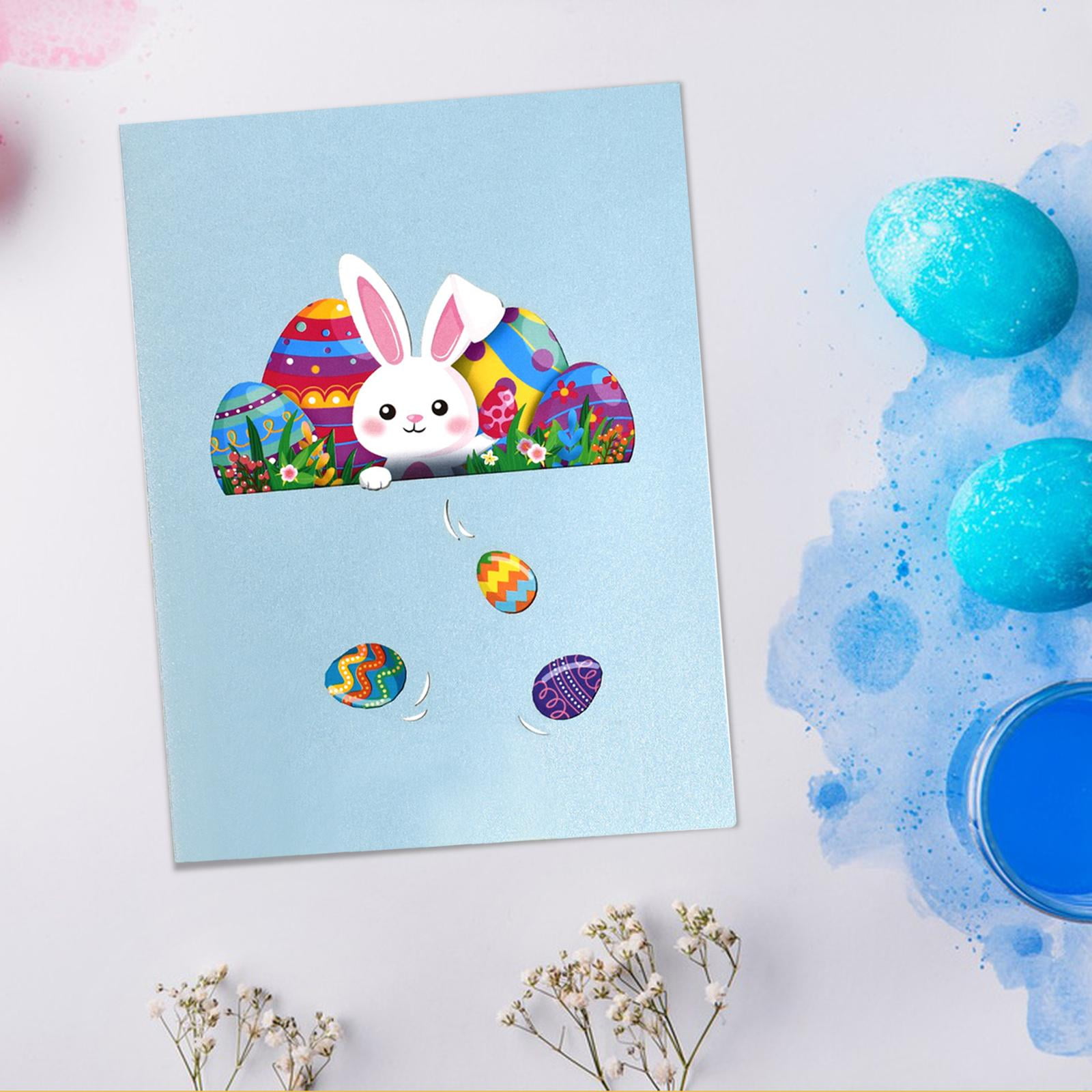 3D Easter Card with Envelope Basket Funny Gift Card Happy Greeting Card