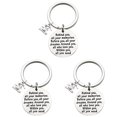 thumbnail image 1 of 3pcs Graduation Gift Keychains Letter Printing Key Holder School Graduation Theme Pendant Stainless Steel Key Rings Craft Ornaments with Packing Gift Box, 1 of 8