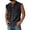 CBN62-Black, variant on Sleeveless Shirts For Men Summer Distressed Washed Tank Tops Henley Button Down Vest Jacket Vintage Solid Muscle Tee Top Blue M