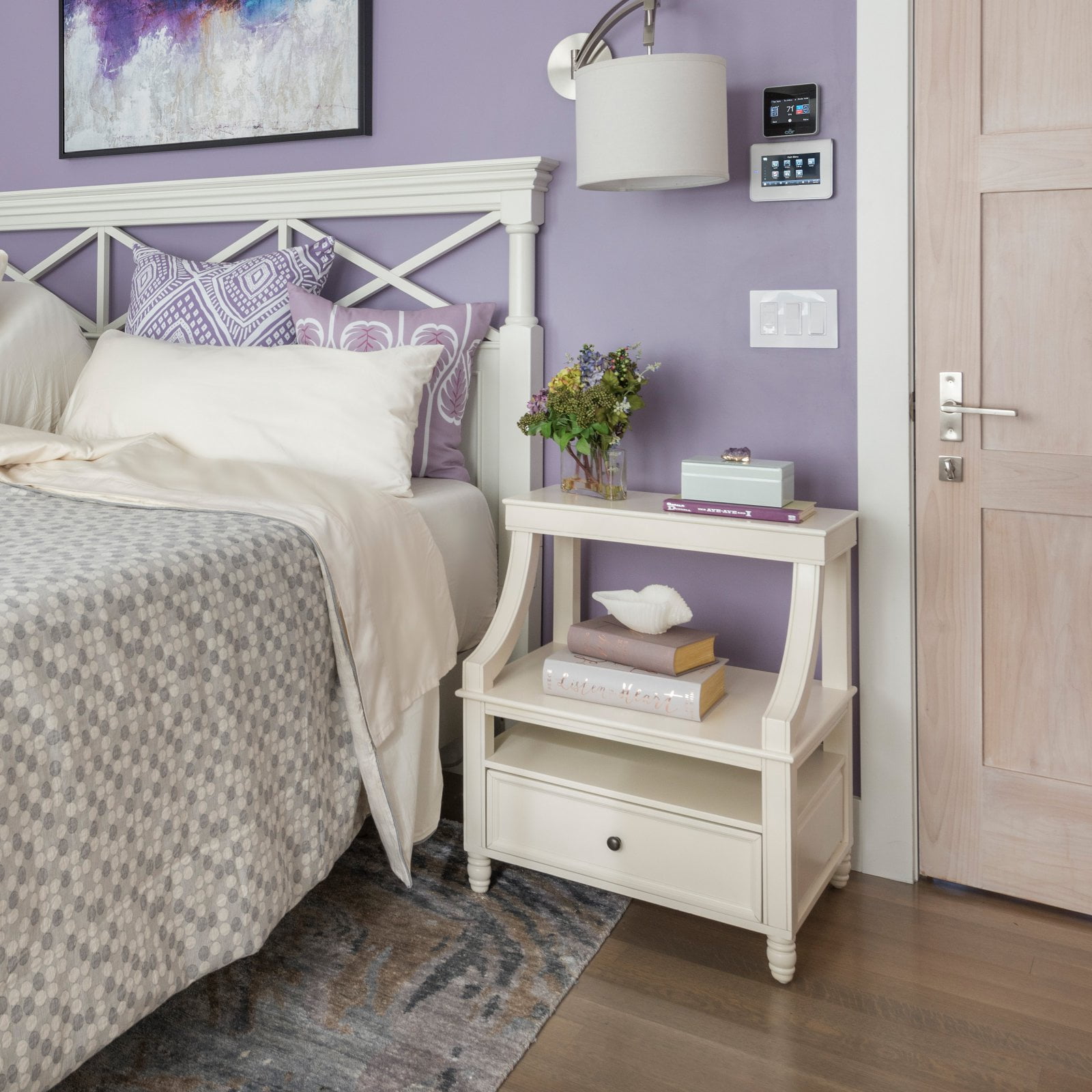 Jofran Avignon Step Up 1 Drawer Nightstand Walmart Com Walmart Com