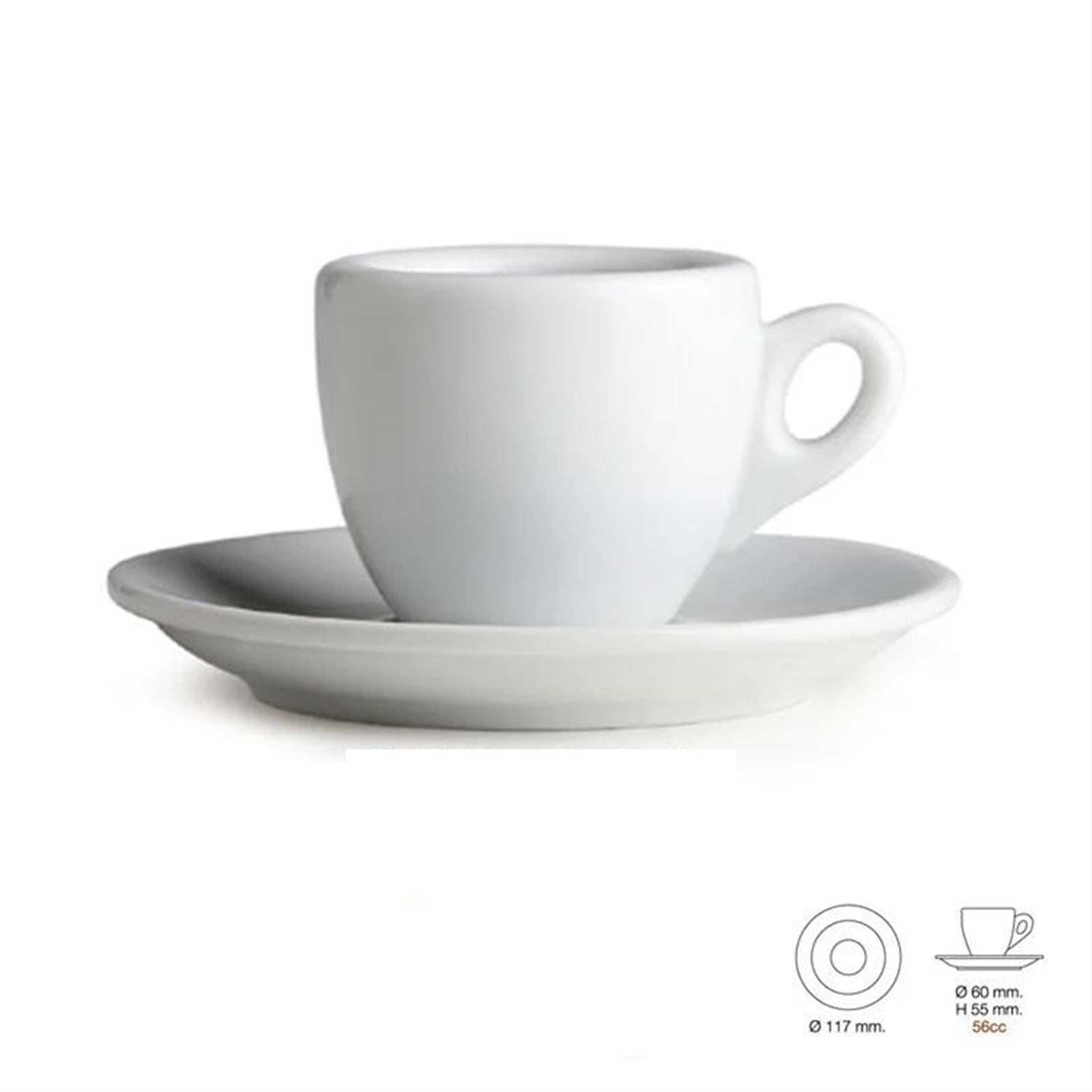 Glass 9mm Thick Ceramics Cafe Espresso Mug Coffee Cup Saucer Sets Professional Competition Level