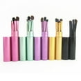 thumbnail image 4 of 5Pcs/set Compact Eye Makeup Brush Soft Bristle Hair Portable brush Makeup Cosmetics Eyeshadow Makeup Brush Kit, 4 of 9
