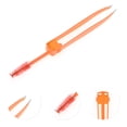 thumbnail image 3 of Unique Bargains 1 Pc 2 in 1 Eyebrow Tweezer for Bathroom Travel Hotel Orange Stainless Steel, 3 of 4