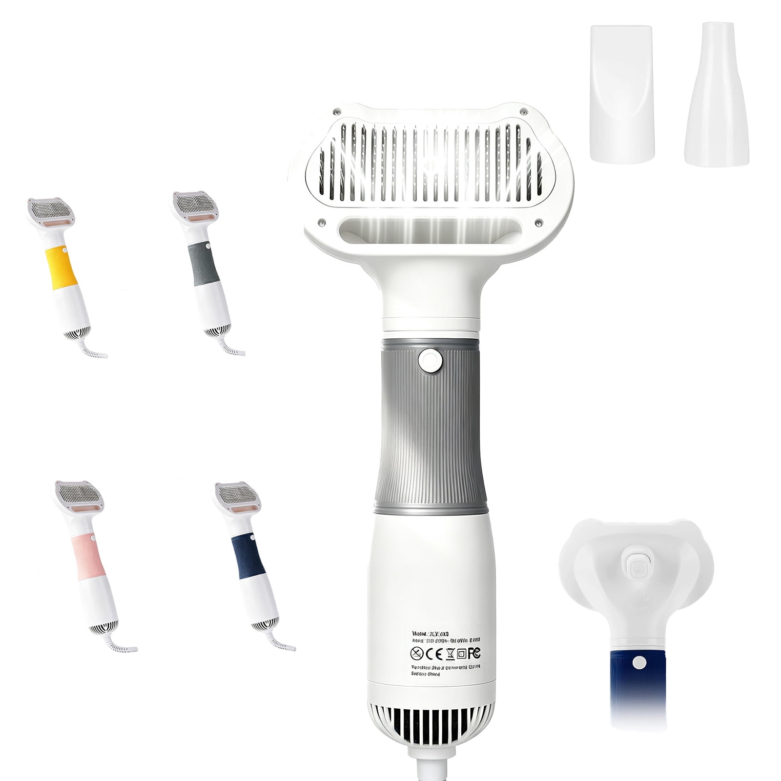 3 in 1 Pet Hair Dryers And Comb Brush 3-in-1 Pet Grooming Hair Dryer & Slicker Brush for Small Medium Dogs Cats.