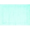 thumbnail image 1 of Ahgly Company Machine Washable Indoor Rectangle Solid Turquoise Blue Modern Area Rugs, 5' x 8', 1 of 4