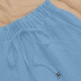 thumbnail image 6 of Cutuoiiu Womens Casual Solid Color High Waist Shorts with Drawstring and Eyelet Trim for Summer Outings Gift, 6 of 8