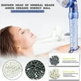 HALJEN Shower Head Filter for Hard Water Ionic Shower Head Filter Ball
